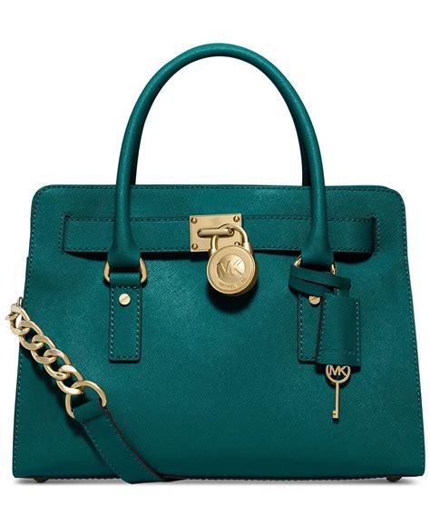 teal michael kors satchel|Michael Kors manhattan leather satchel.